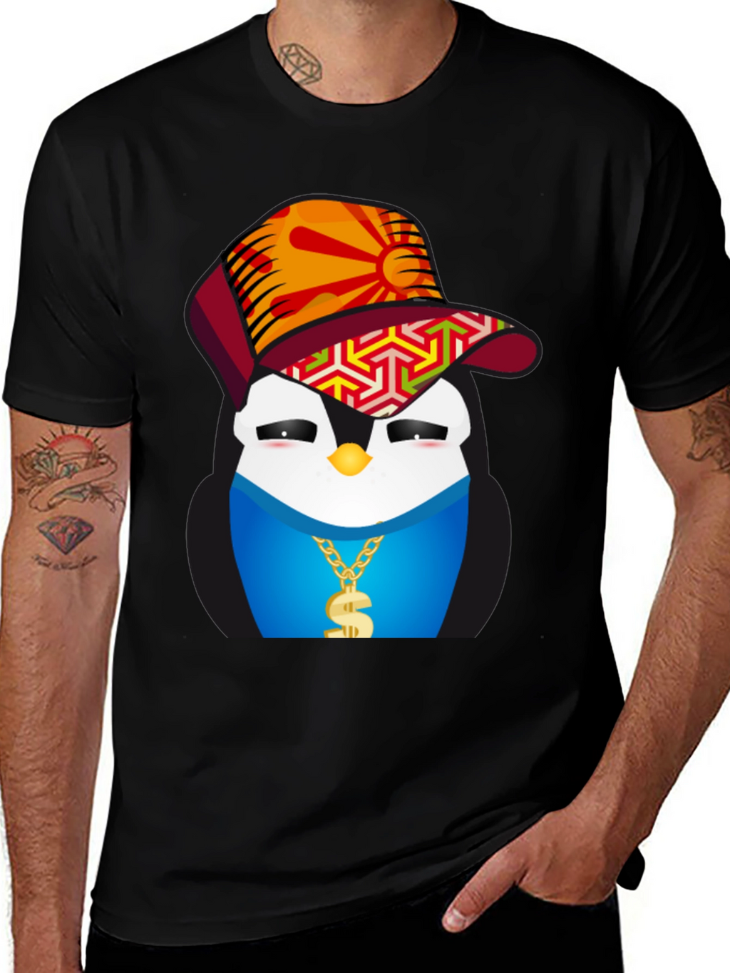 Cool Penguin Graphic Tee - Streetwear Style