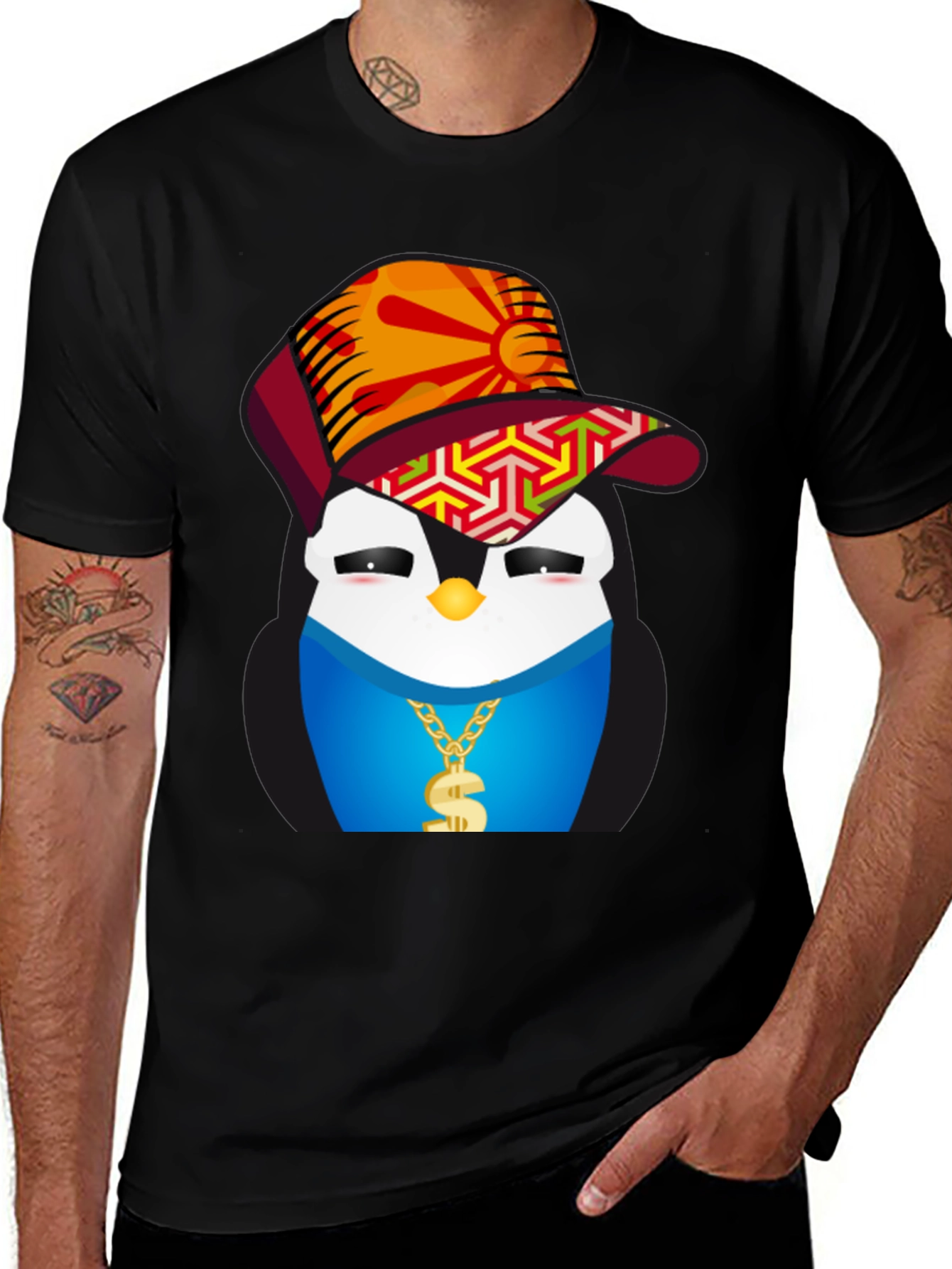 Cool Penguin Graphic Tee - Streetwear Style
