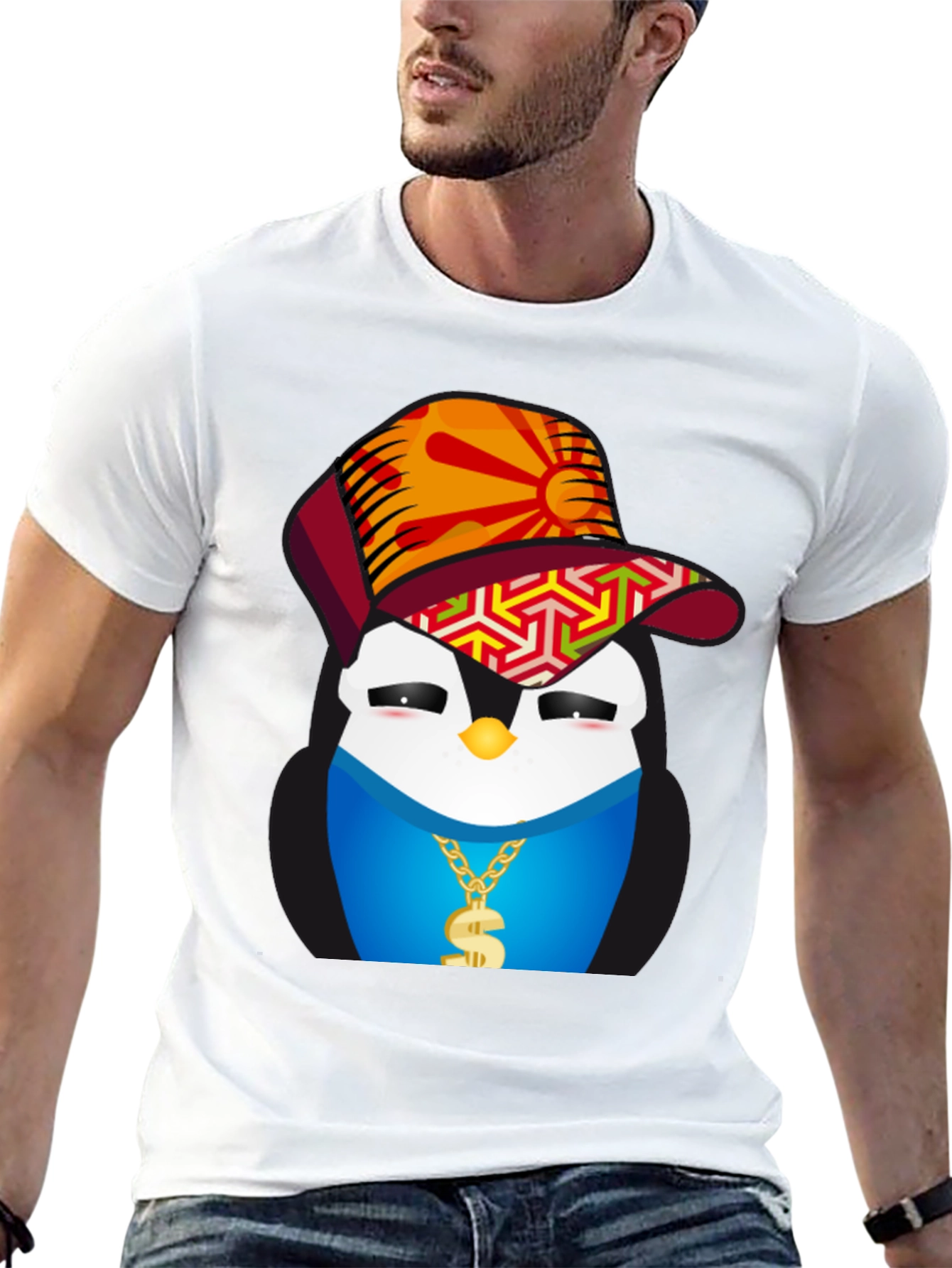 Cool Penguin Graphic Tee - Streetwear Style