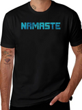 Namaste Graphic Print Black T-Shirt