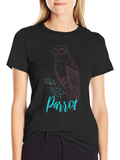 Parrot Graphic Tee - Casual Style