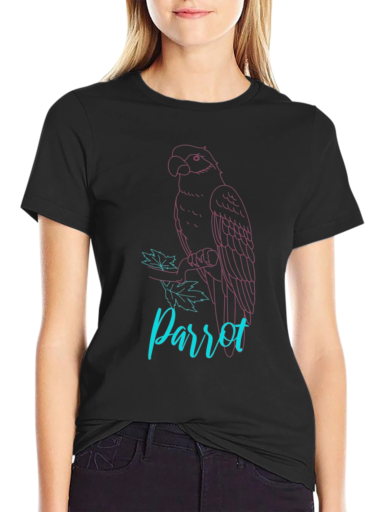 Parrot Graphic Tee - Casual Style