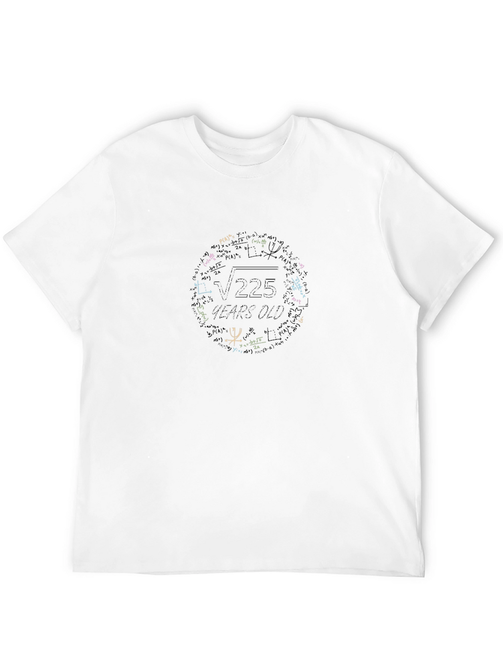 Square Root 225 Years Old Math T-Shirt