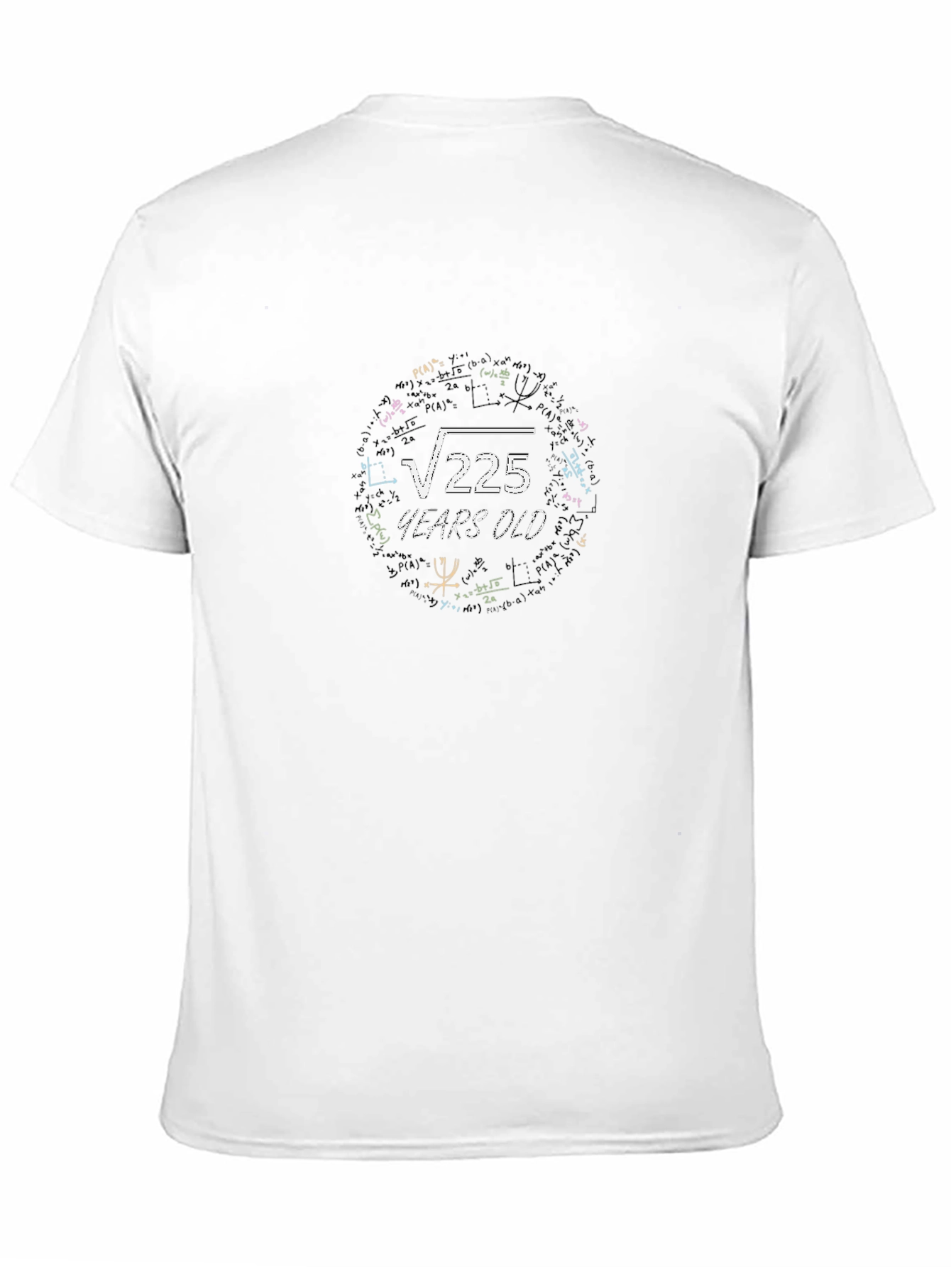 Square Root 225 Years Old Math T-Shirt