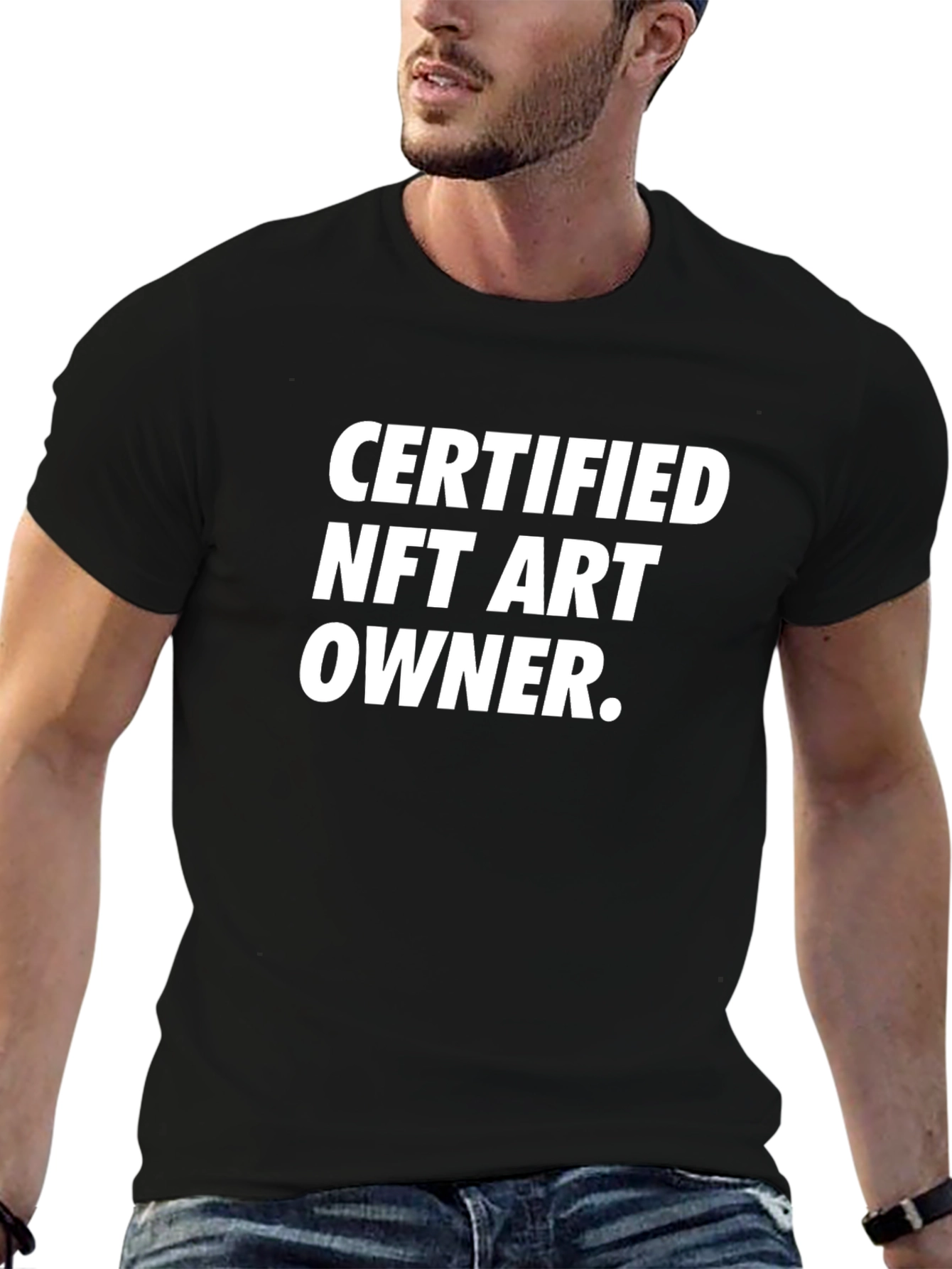 Certified NFT Art Owner Black T-Shirt