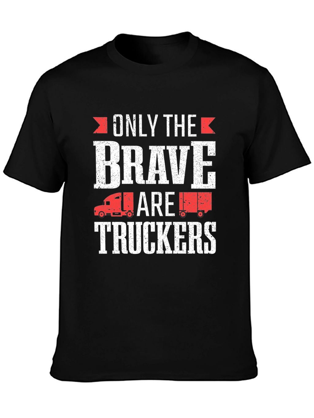 Brave Truckers Graphic Tee - Black