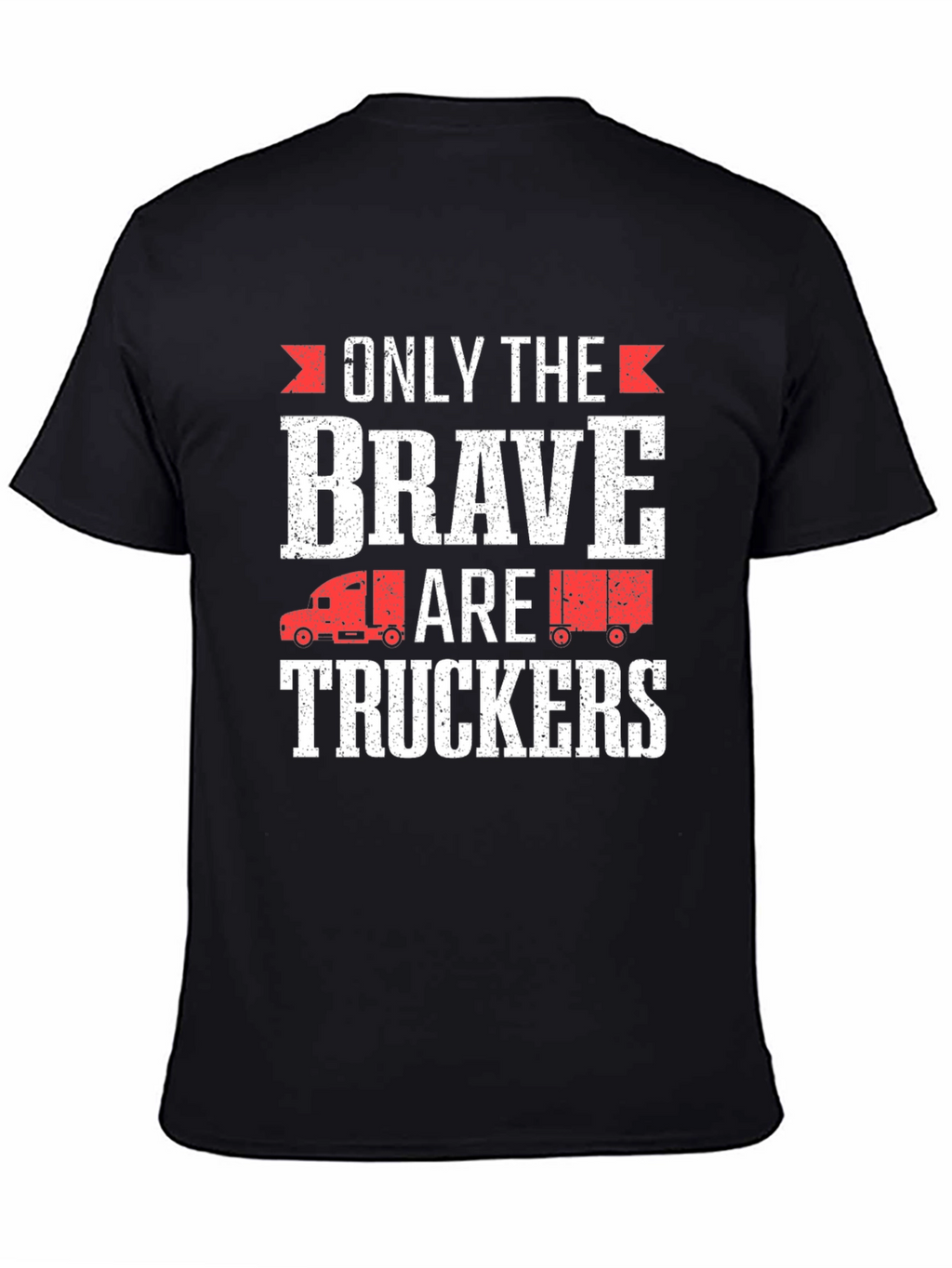 Brave Truckers Graphic Tee - Black