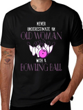 Funny Bowling Old Woman T-Shirt