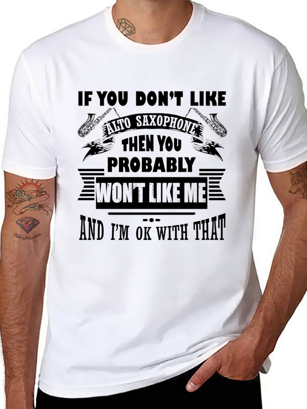 Alto Saxophone T-Shirt -  Music Lover Tee