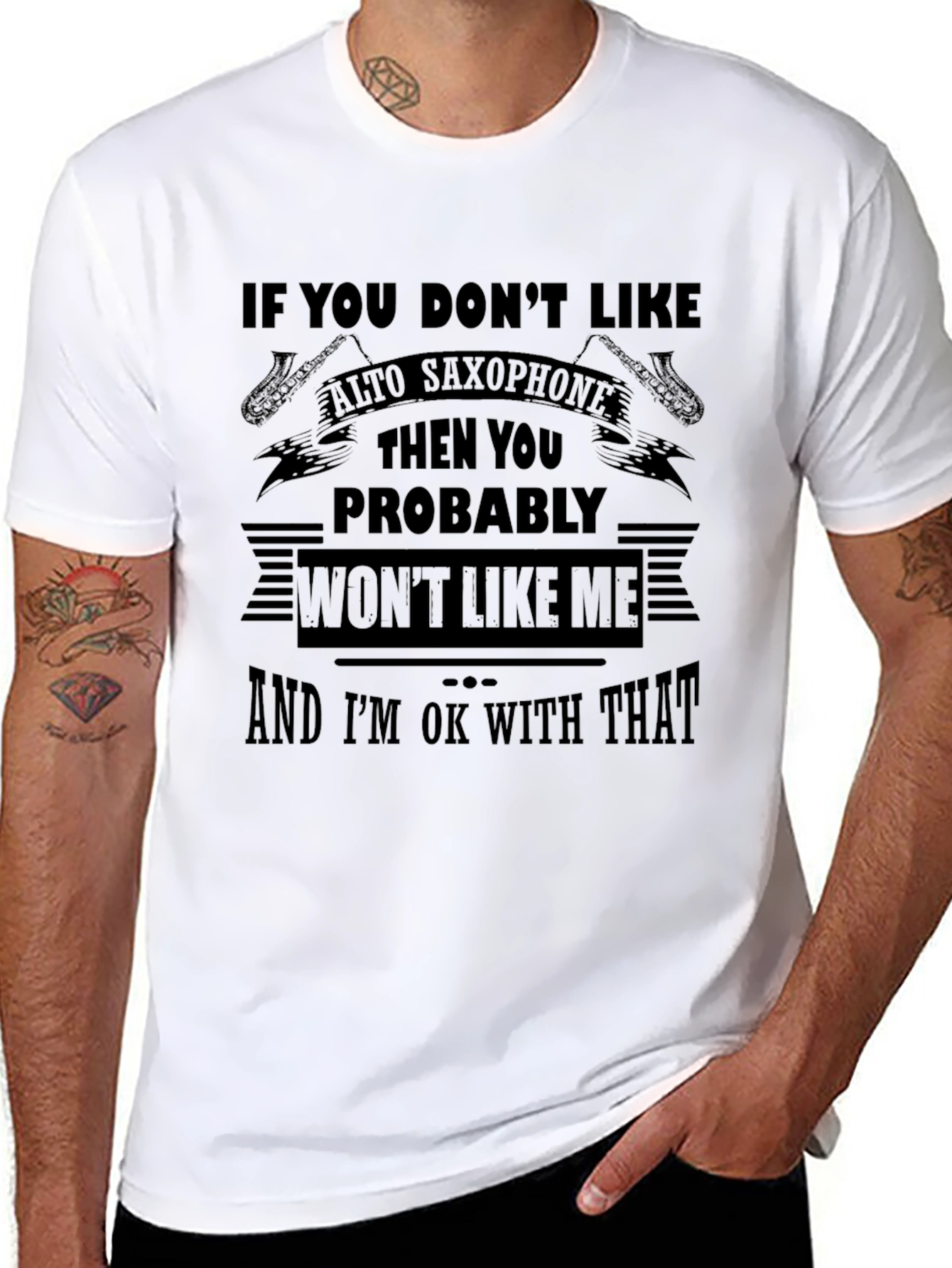 Alto Saxophone T-Shirt -  Music Lover Tee
