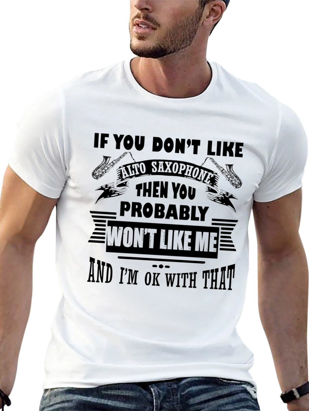Alto Saxophone T-Shirt -  Music Lover Tee