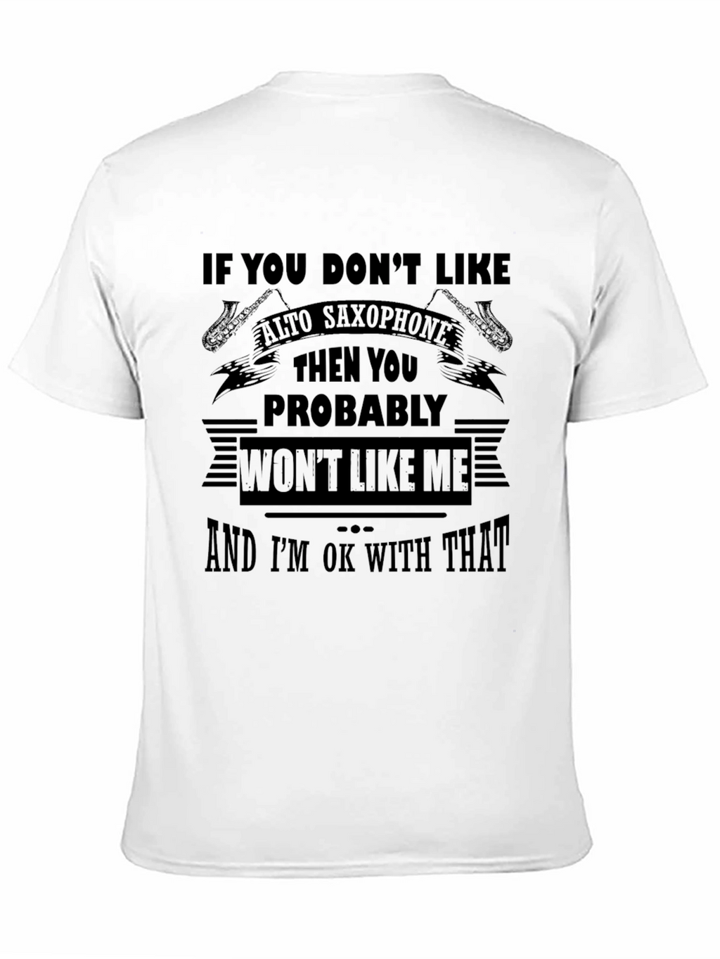 Alto Saxophone T-Shirt -  Music Lover Tee