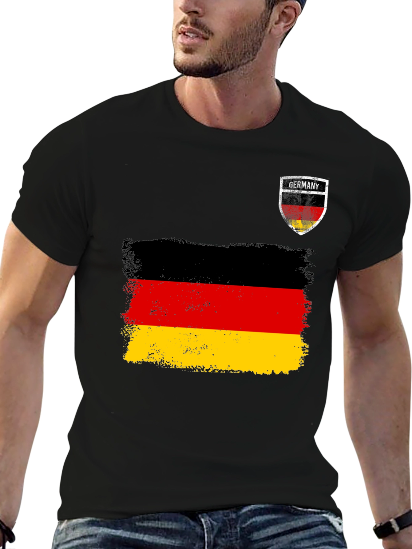 Germany Flag T-Shirt: Distressed Graphic Tee for German Pride