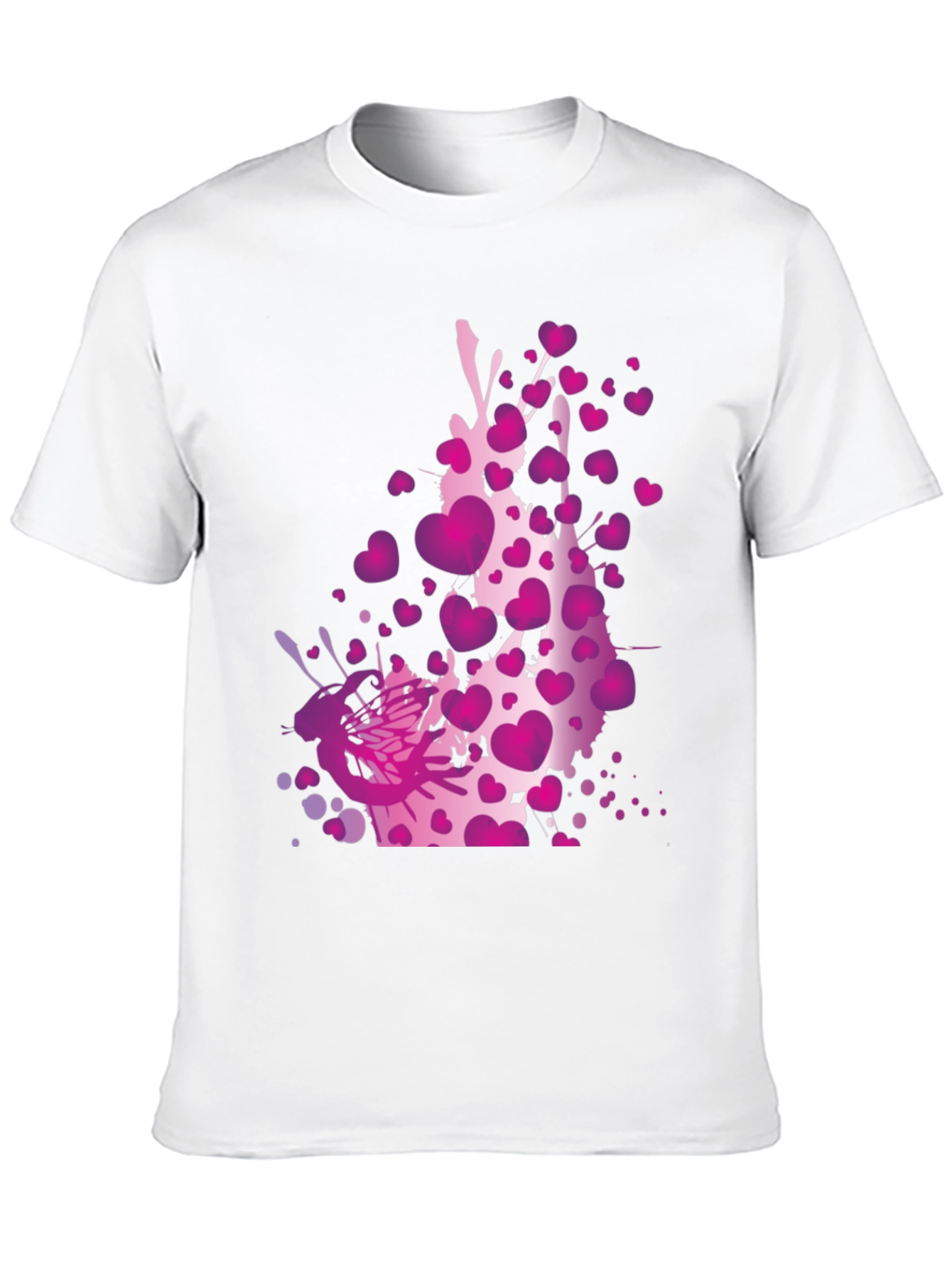 Heart Splash Graphic Tee - Black