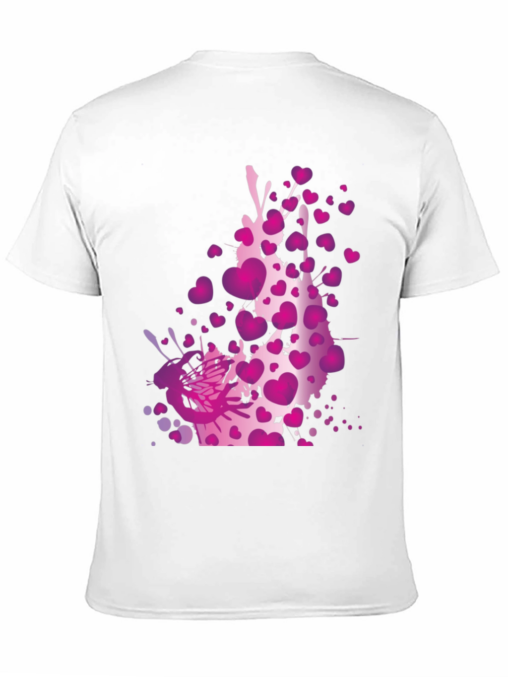 Heart Splash Graphic Tee - Black