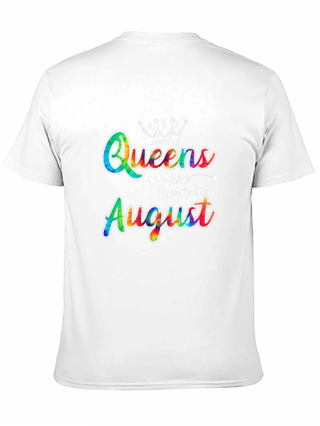 Queens Born In August Black T-Shirt
