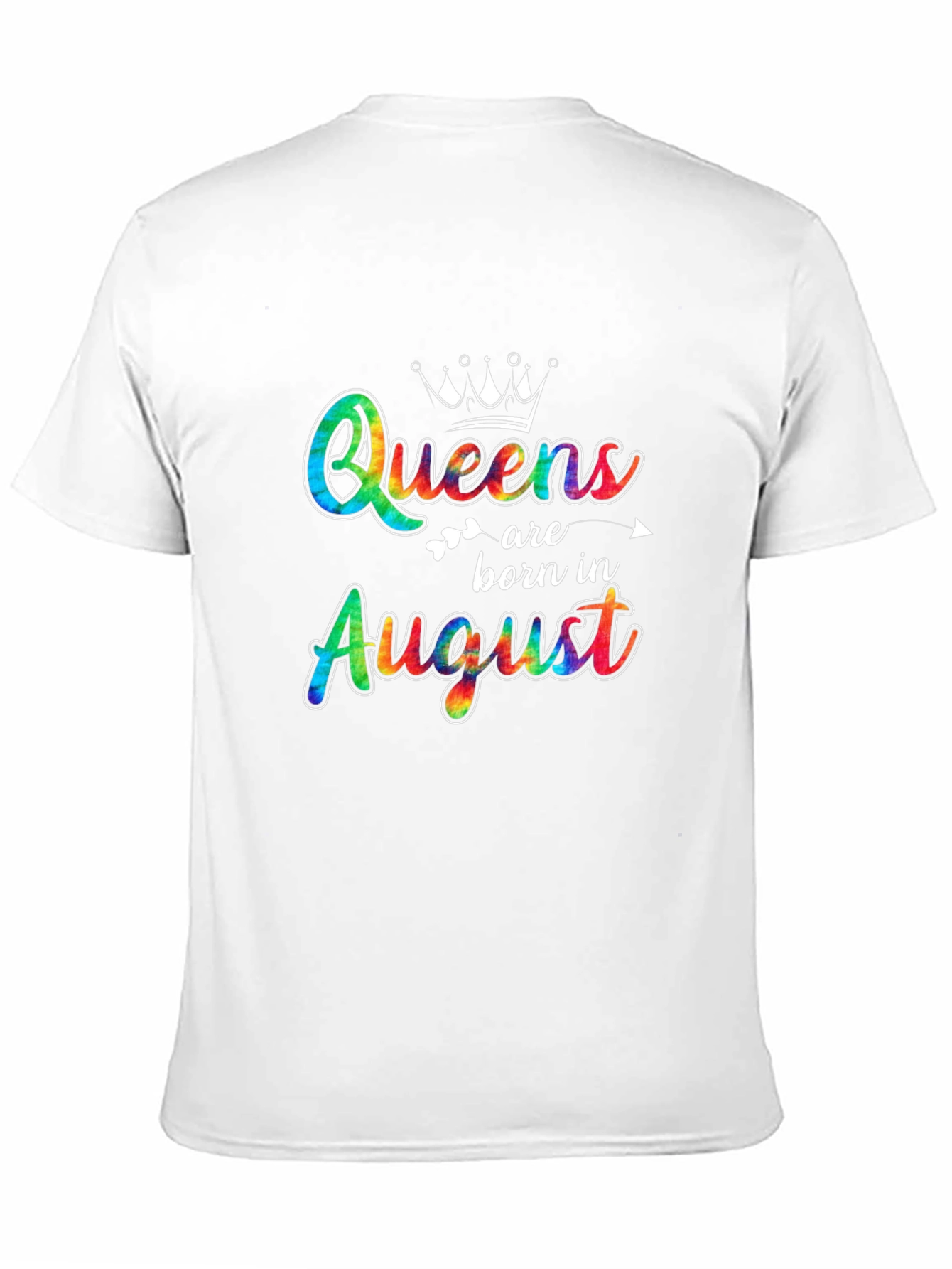 Queens Born In August Black T-Shirt