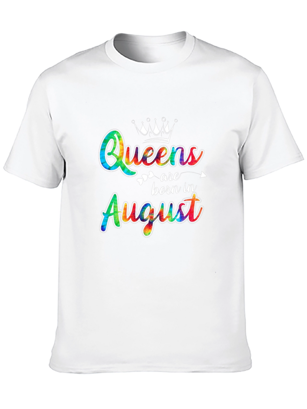 Queens Born In August Black T-Shirt