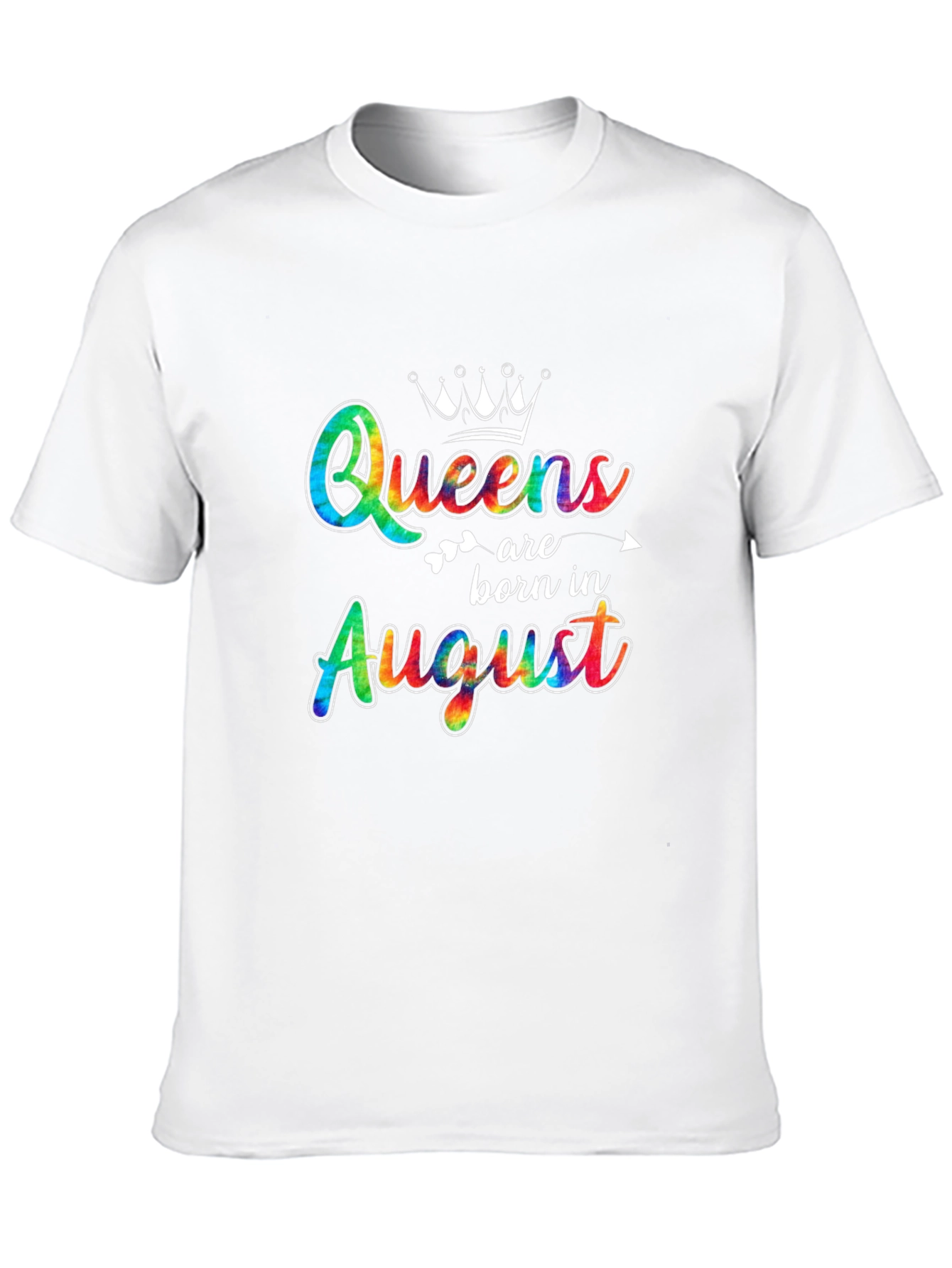 Queens Born In August Black T-Shirt