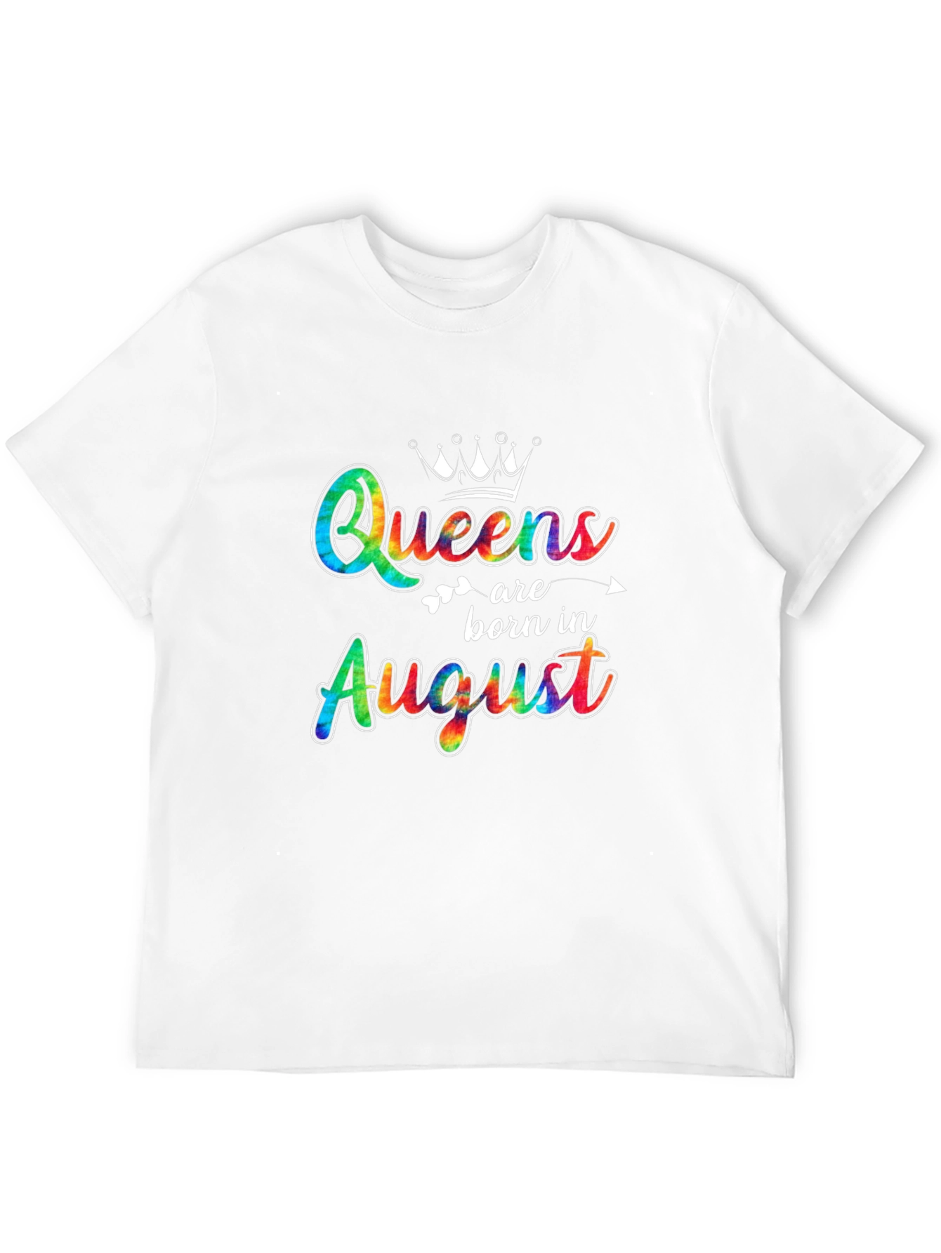 Queens Born In August Black T-Shirt