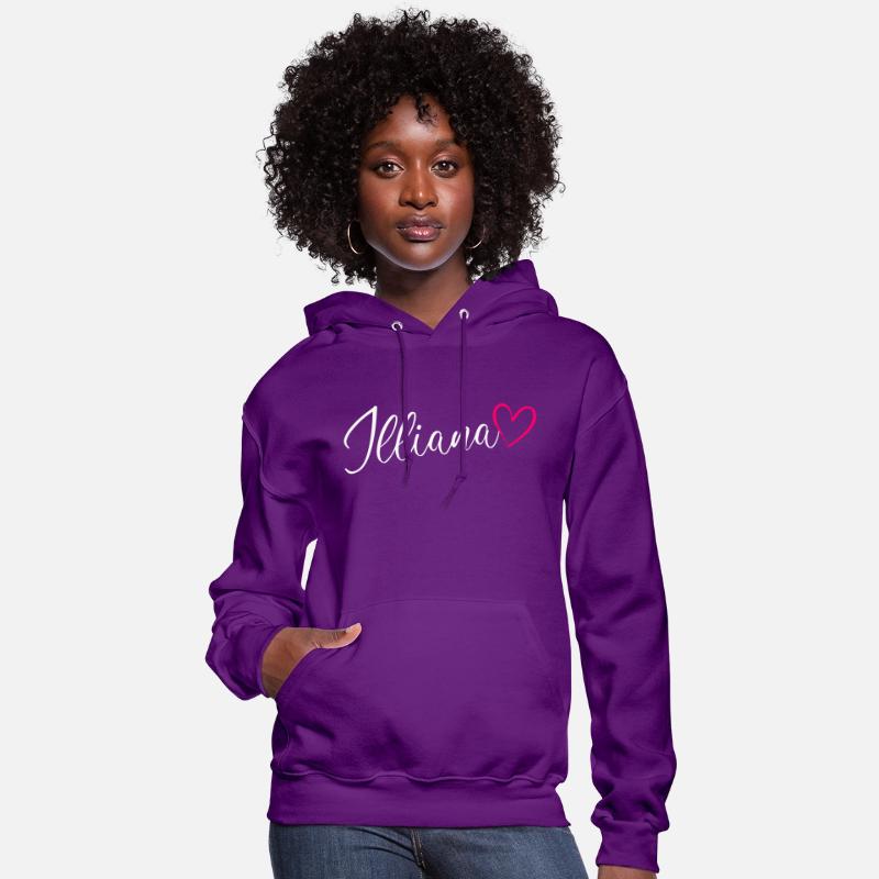 Illiana Name Pink Heart