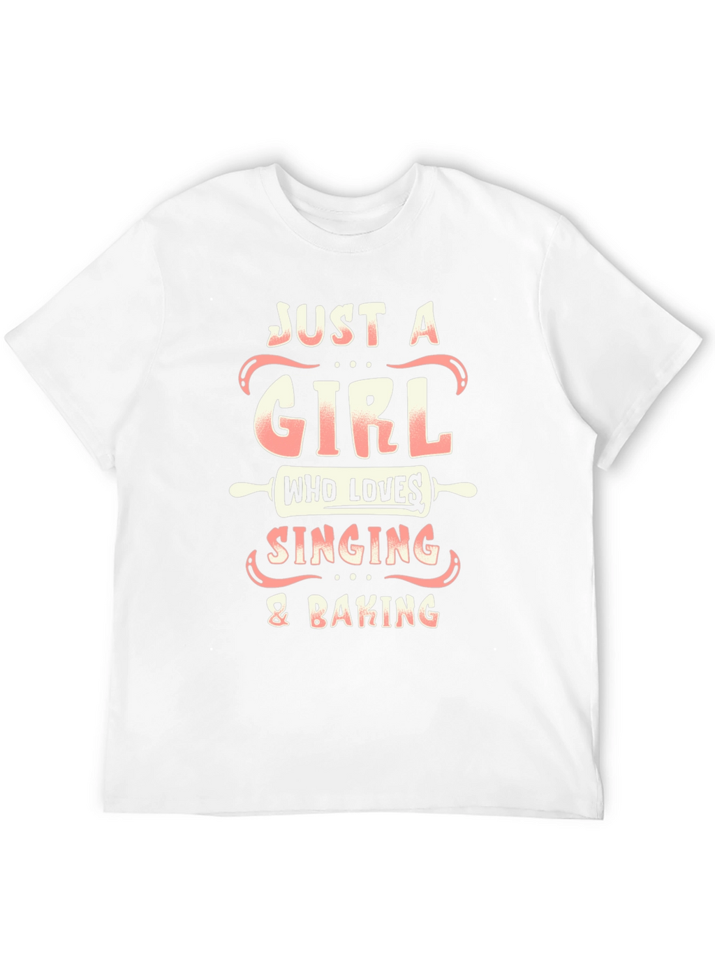 Girl Who Loves Singing & Baking T-Shirt