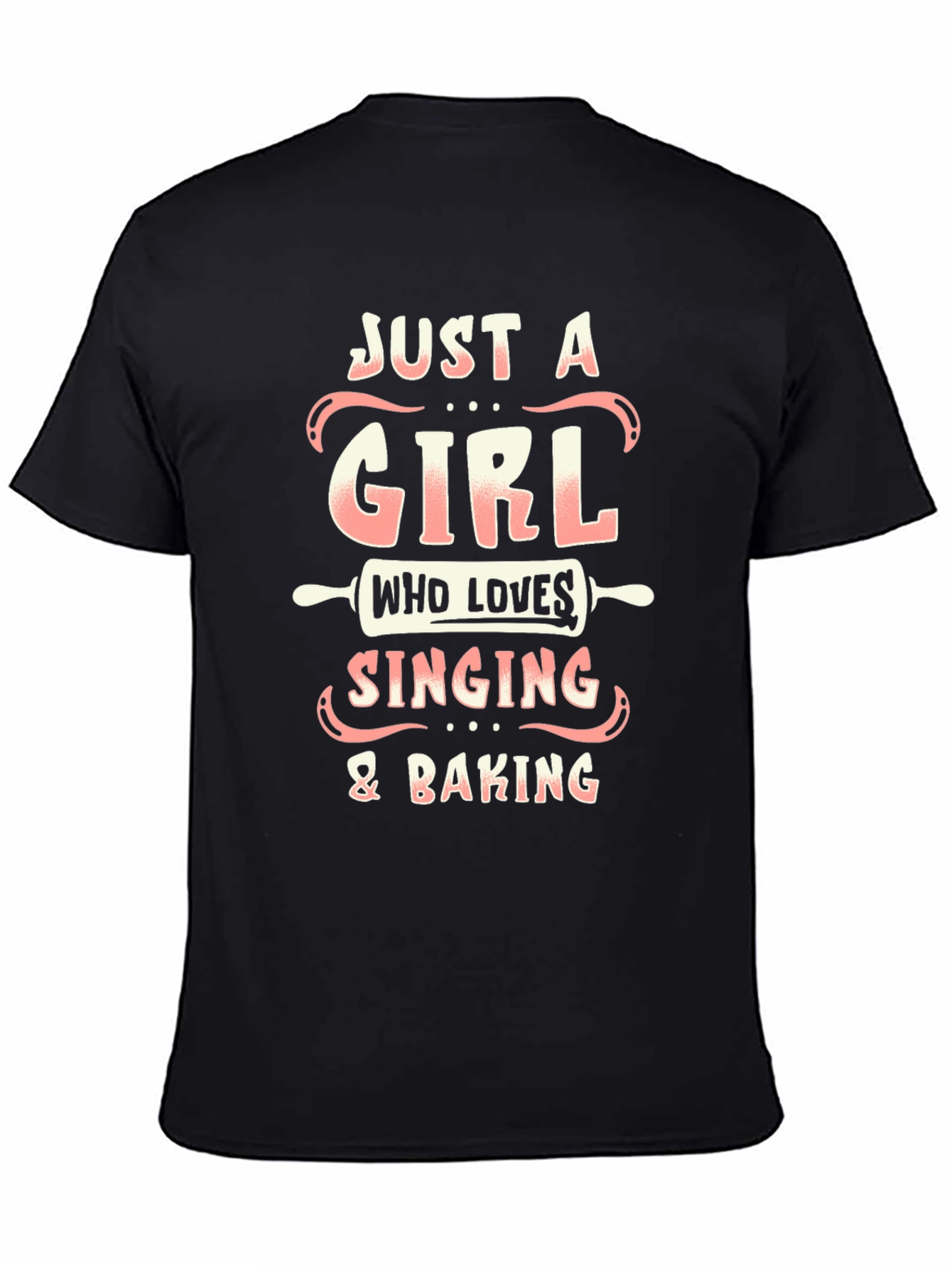 Girl Who Loves Singing & Baking T-Shirt