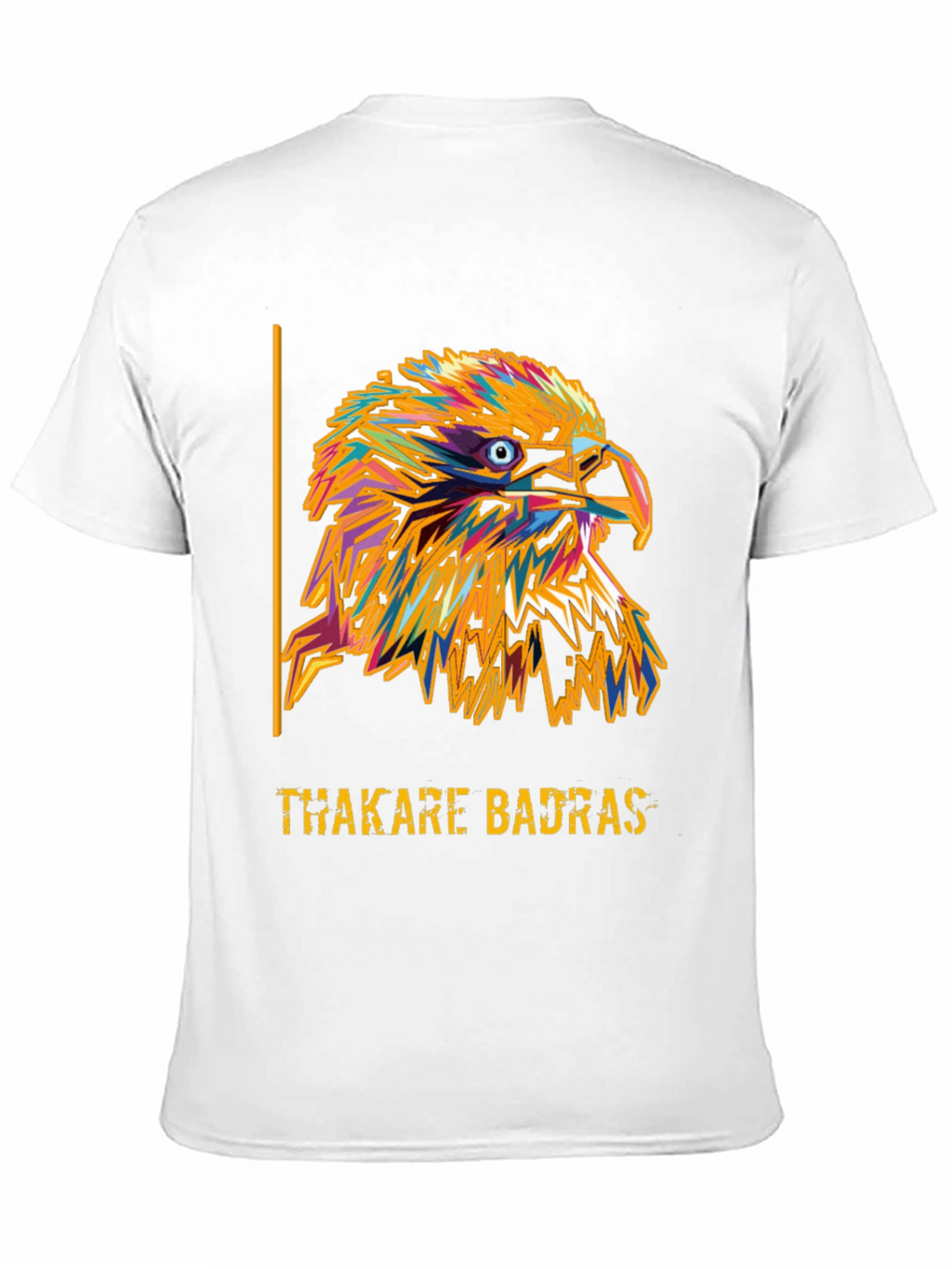 Eagle Graphic Print Black T-Shirt
