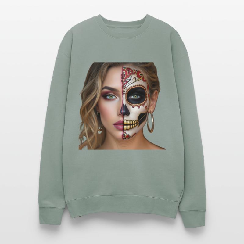 Intricate Sugar Skull Face Art