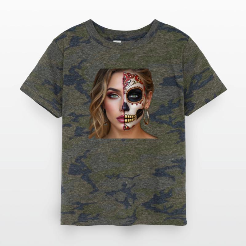 Intricate Sugar Skull Face Art