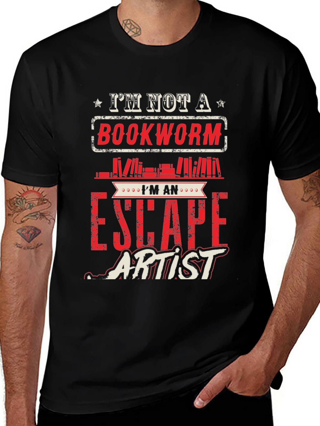 Bookworm Escape Artist Graphic Tee
