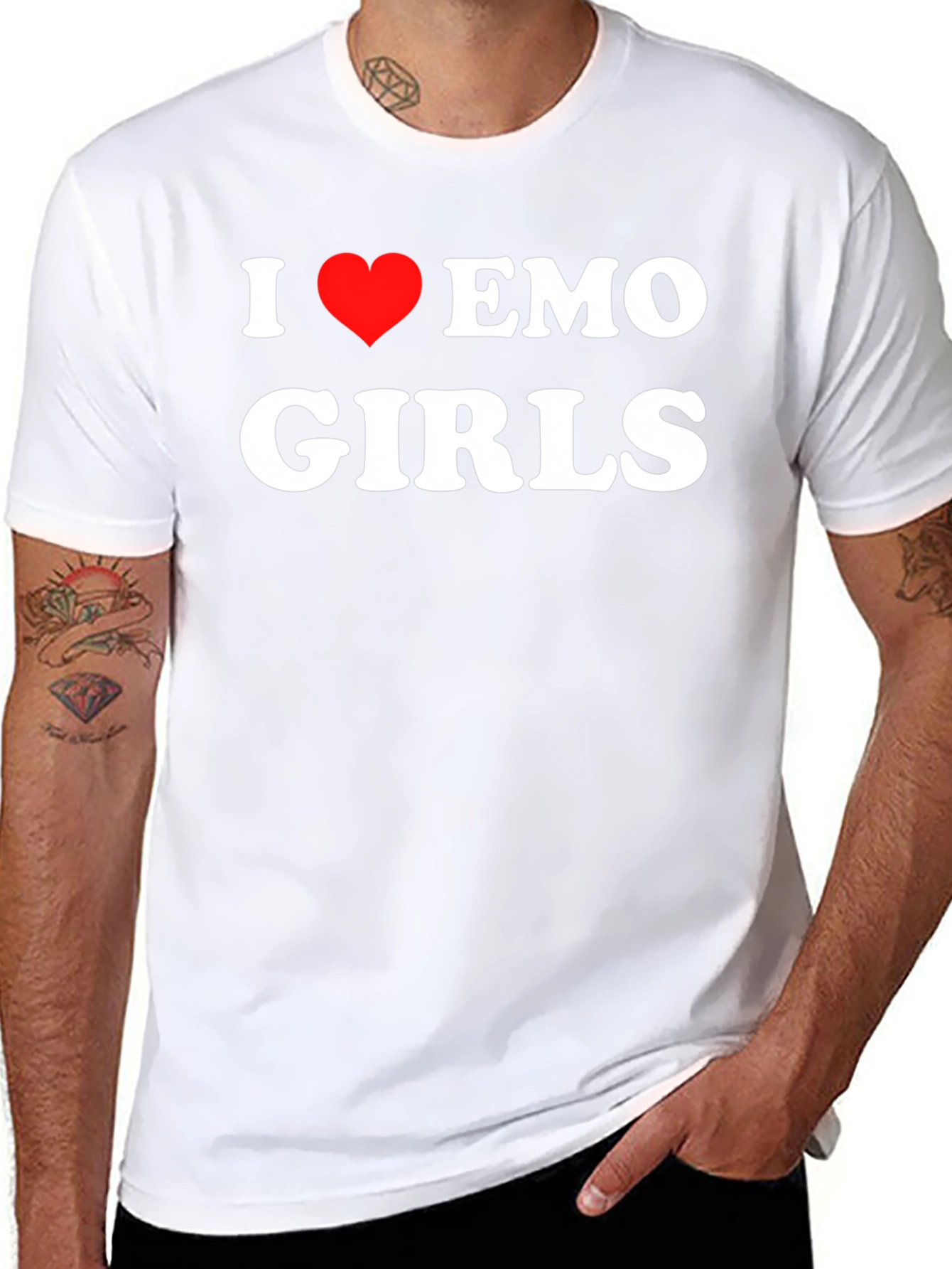 I Love Emo Girls T-Shirt - Bold Statement Tee