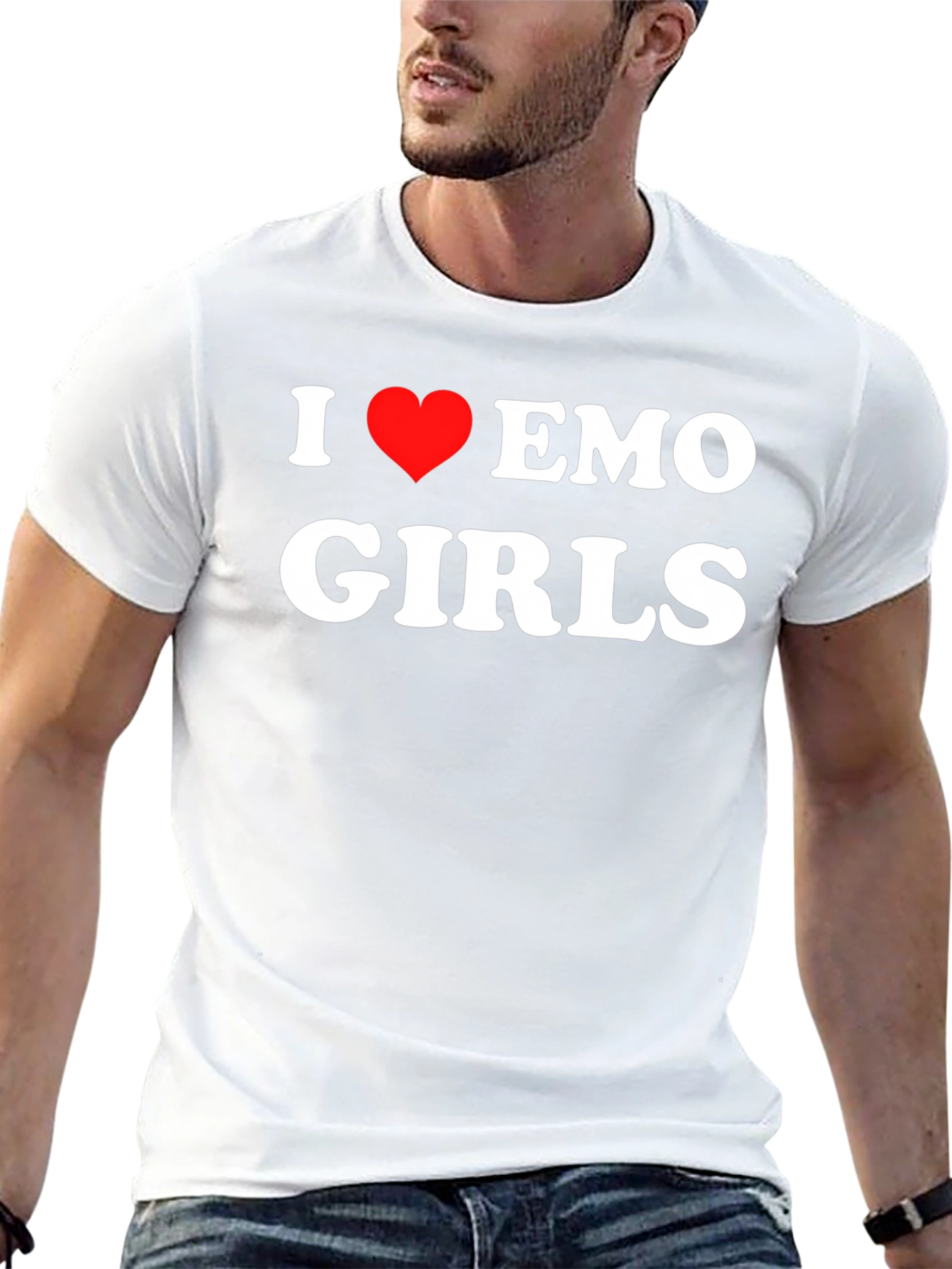 I Love Emo Girls T-Shirt - Bold Statement Tee