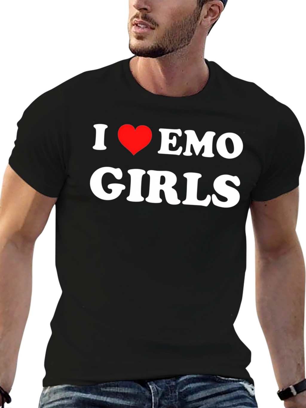 I Love Emo Girls T-Shirt - Bold Statement Tee