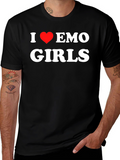 I Love Emo Girls T-Shirt - Bold Statement Tee