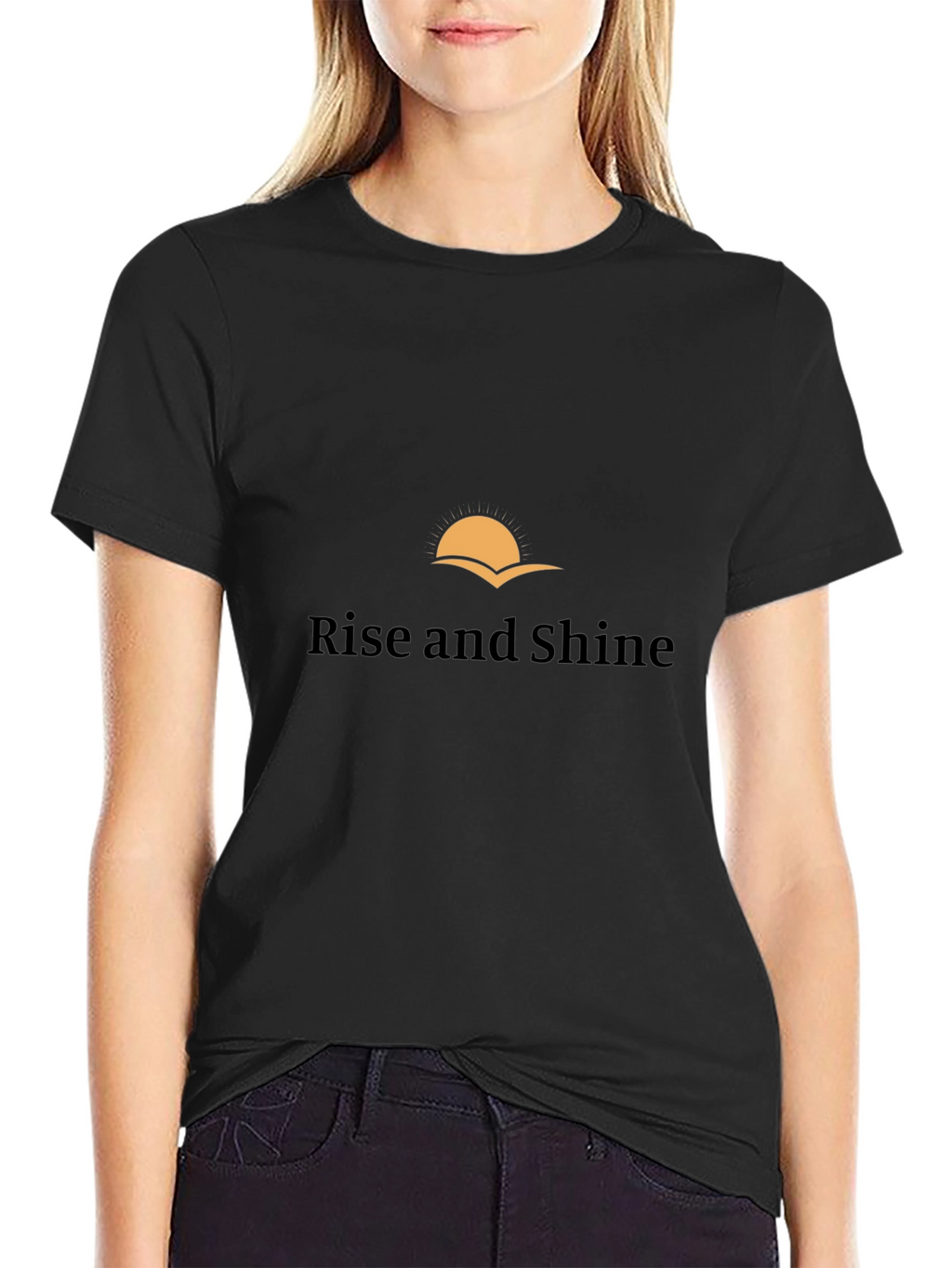 Rise and Shine Graphic Tee - Black