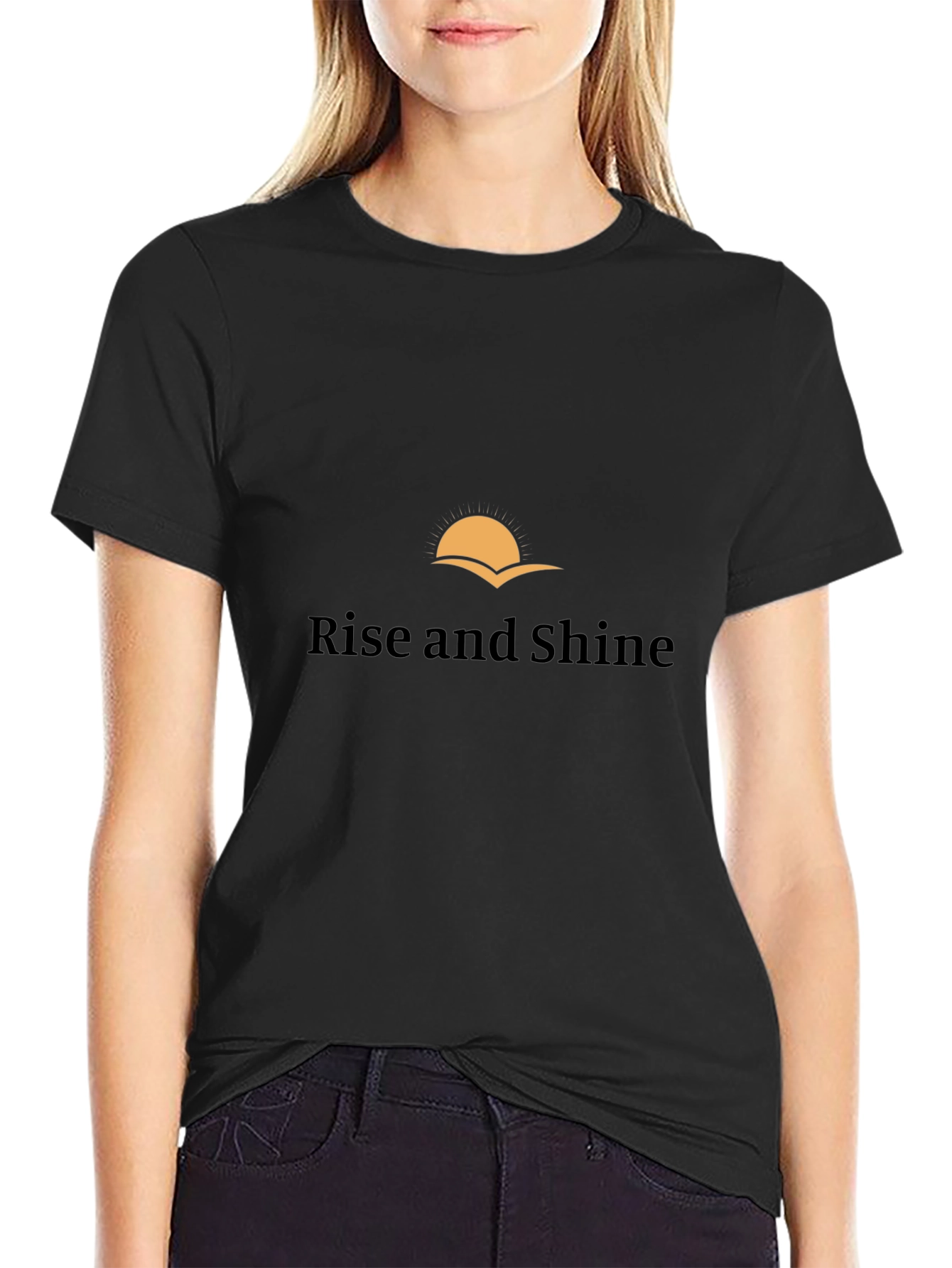 Rise and Shine Graphic Tee - Black