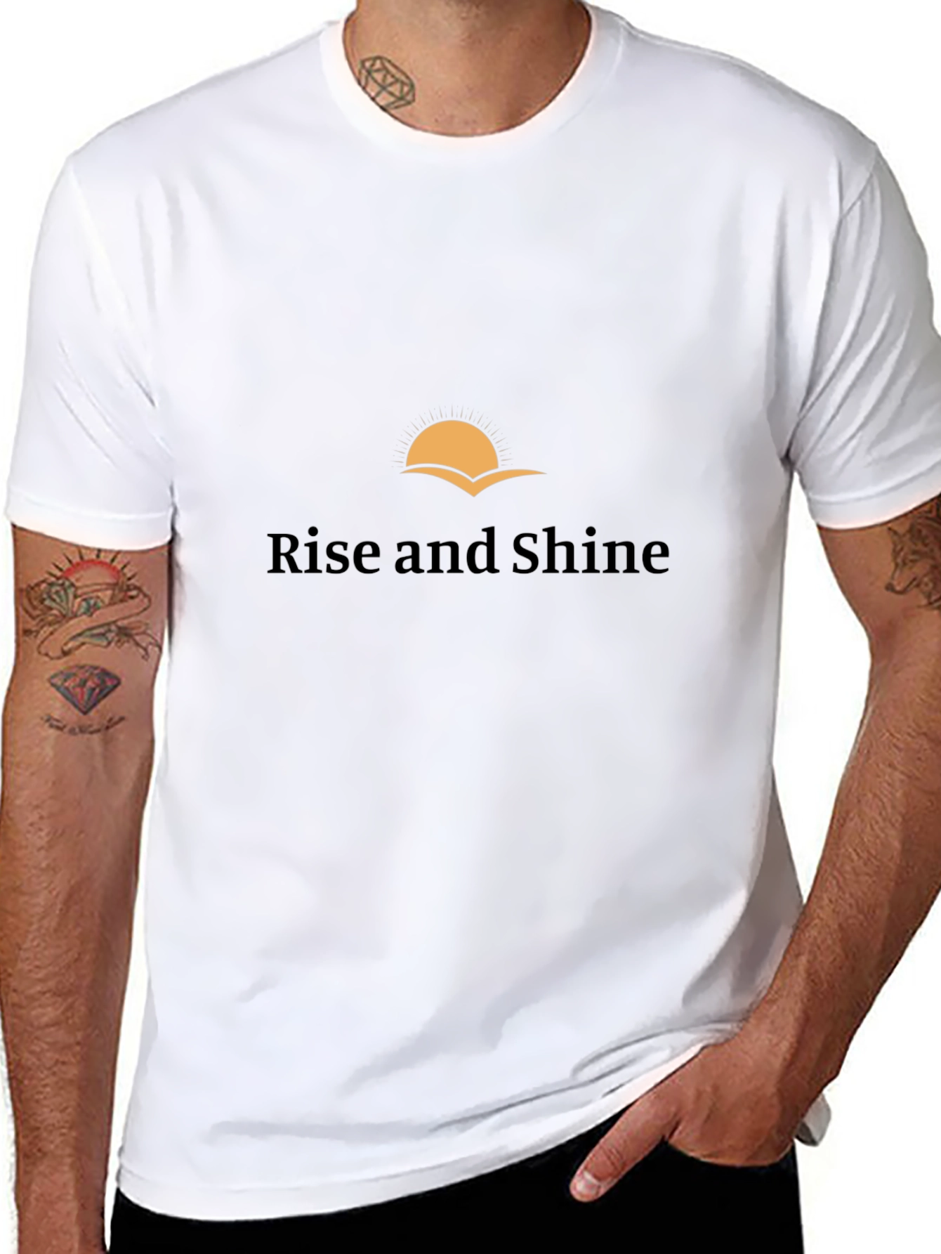 Rise and Shine Graphic Tee - Black