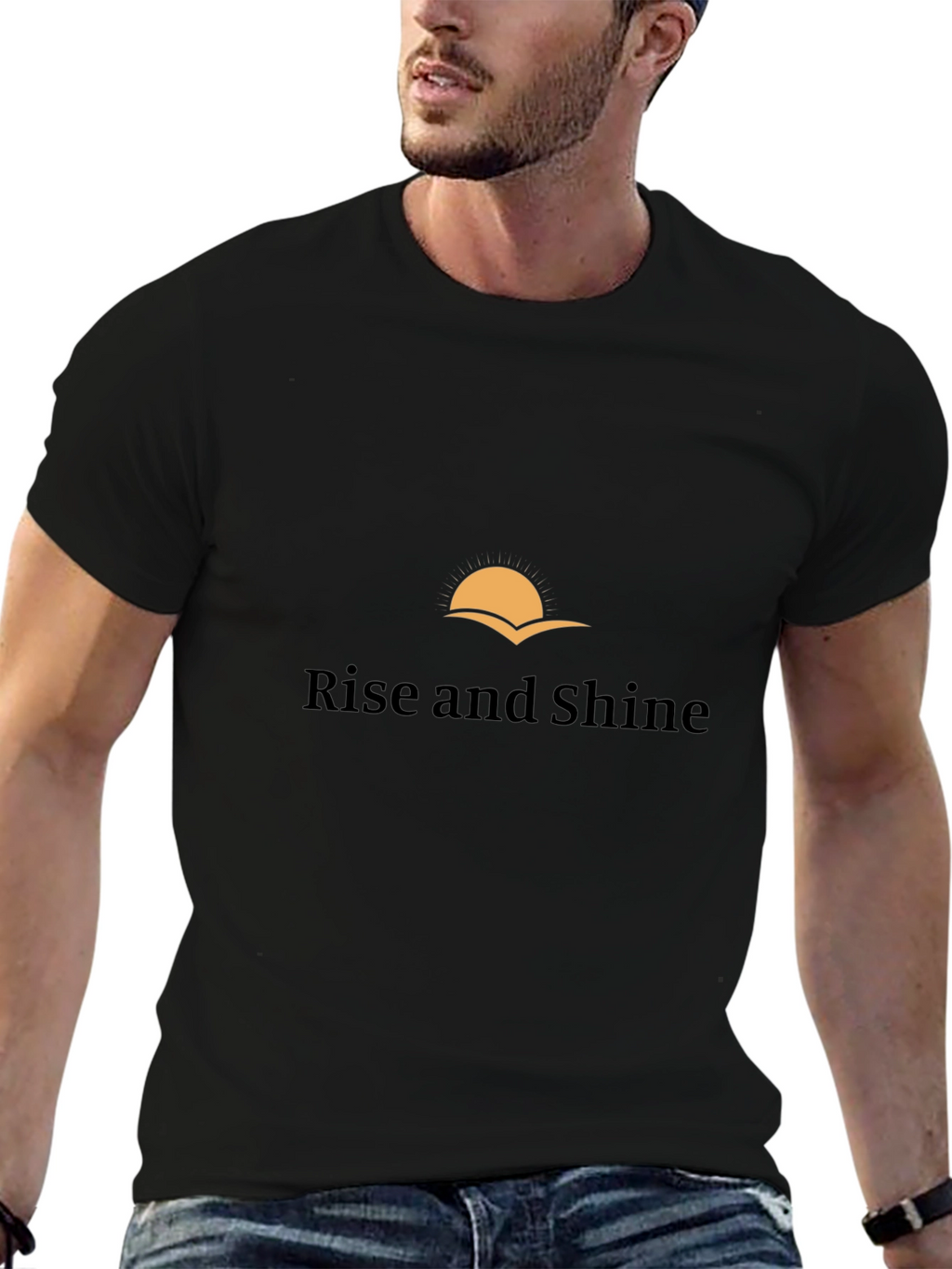 Rise and Shine Graphic Tee - Black