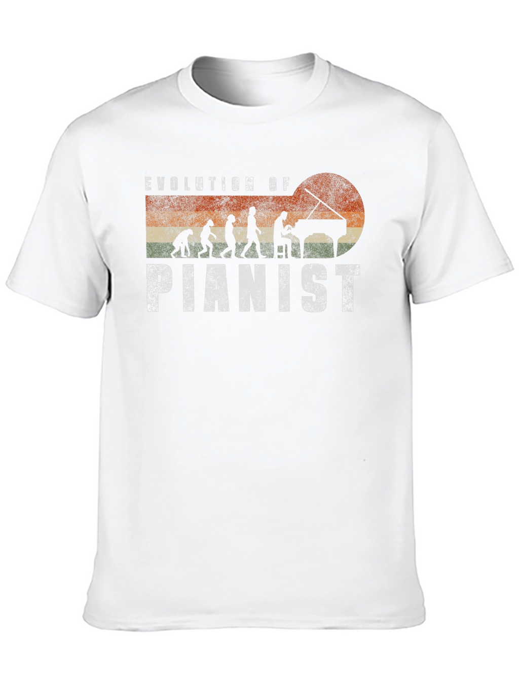 Evolution of Pianist Graphic Tee - Music Lover Gift