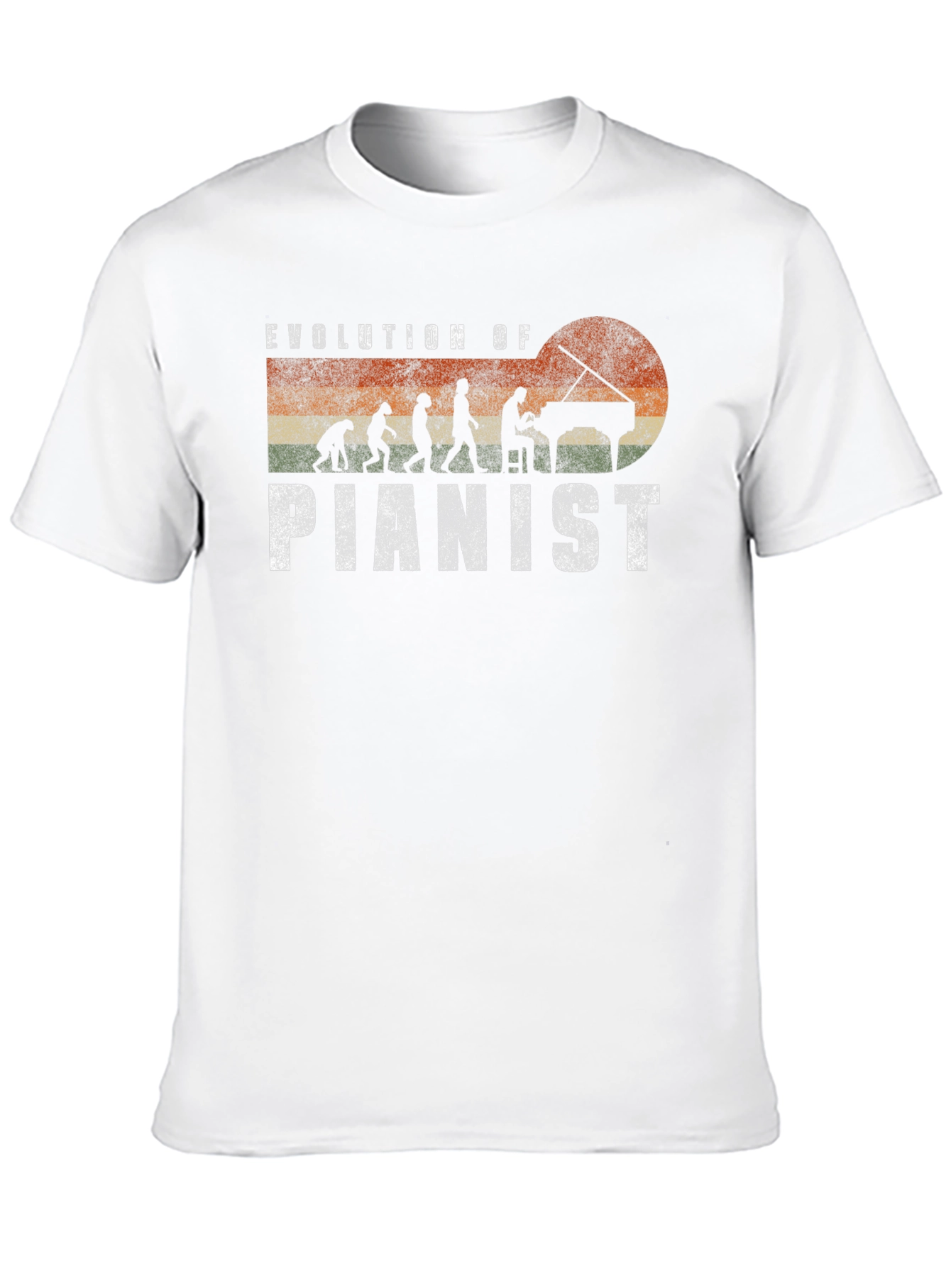 Evolution of Pianist Graphic Tee - Music Lover Gift