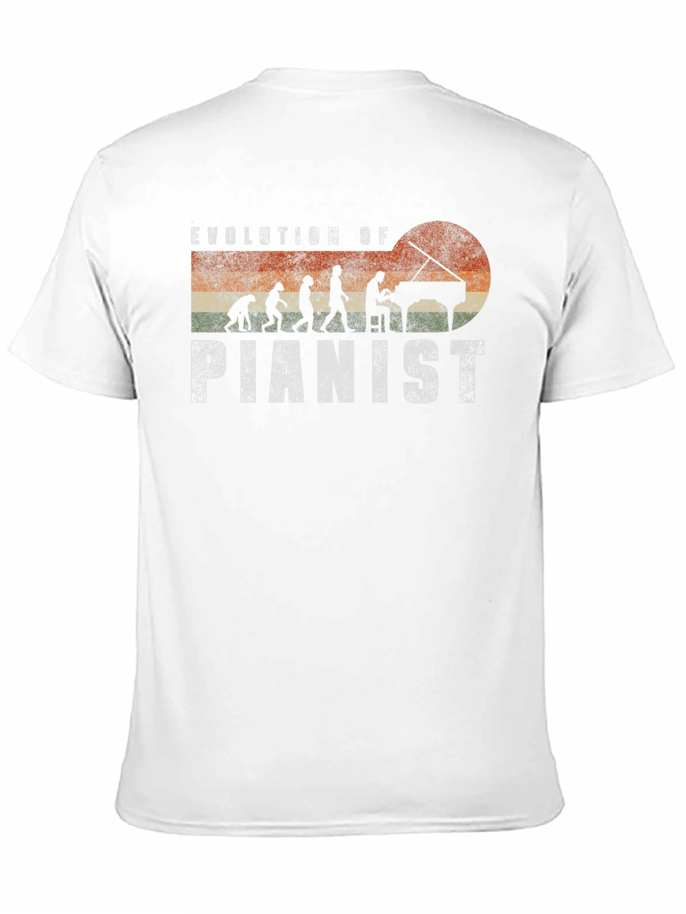 Evolution of Pianist Graphic Tee - Music Lover Gift