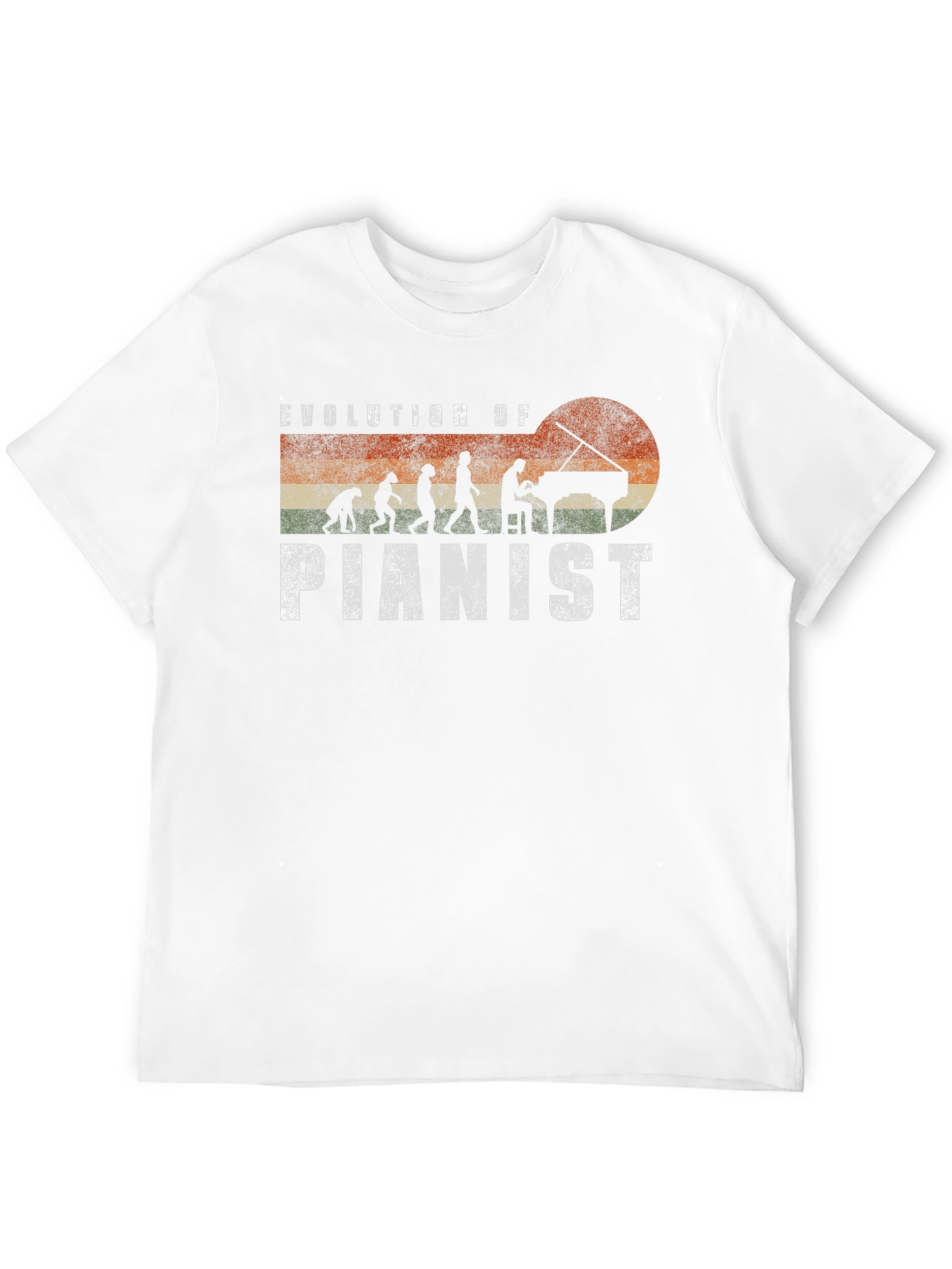 Evolution of Pianist Graphic Tee - Music Lover Gift