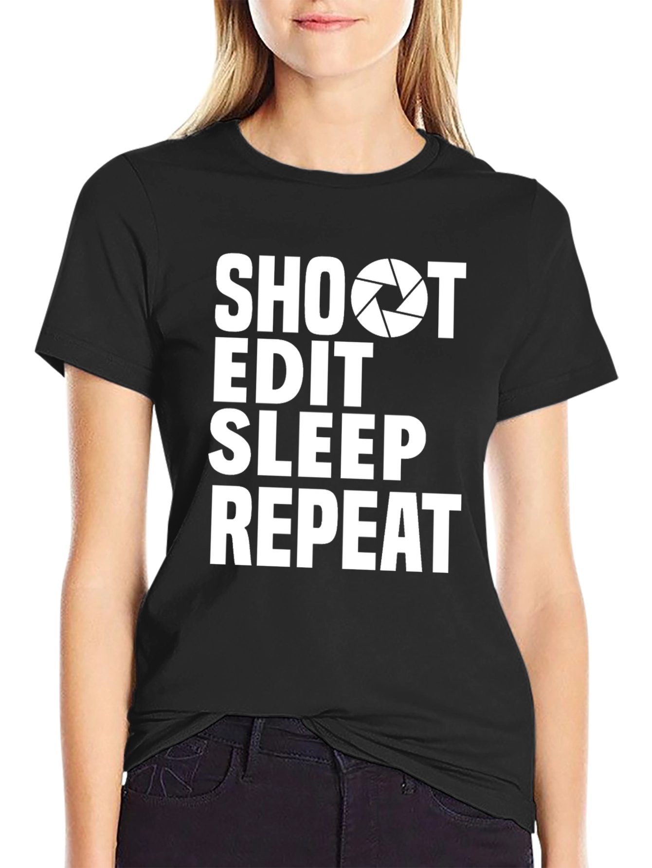 Shoot Edit Sleep Repeat Photographer T-Shirt