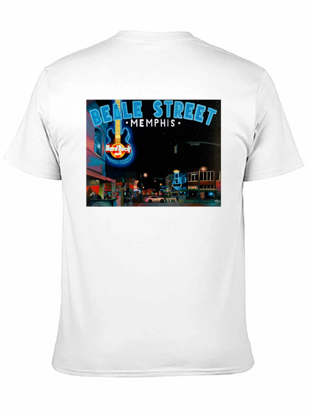 Beale Street Memphis Hard Rock Cafe Graphic Tee