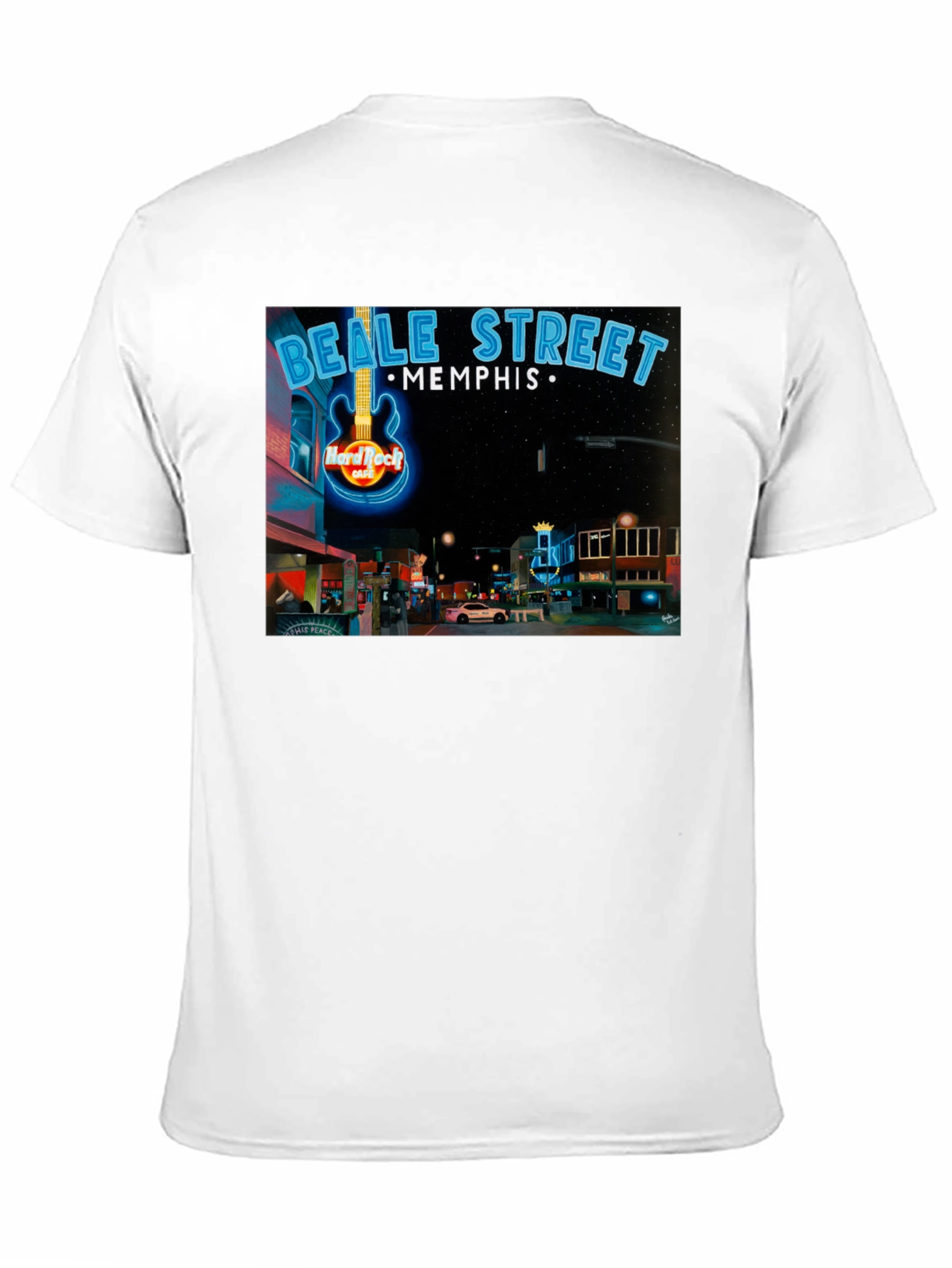 Beale Street Memphis Hard Rock Cafe Graphic Tee