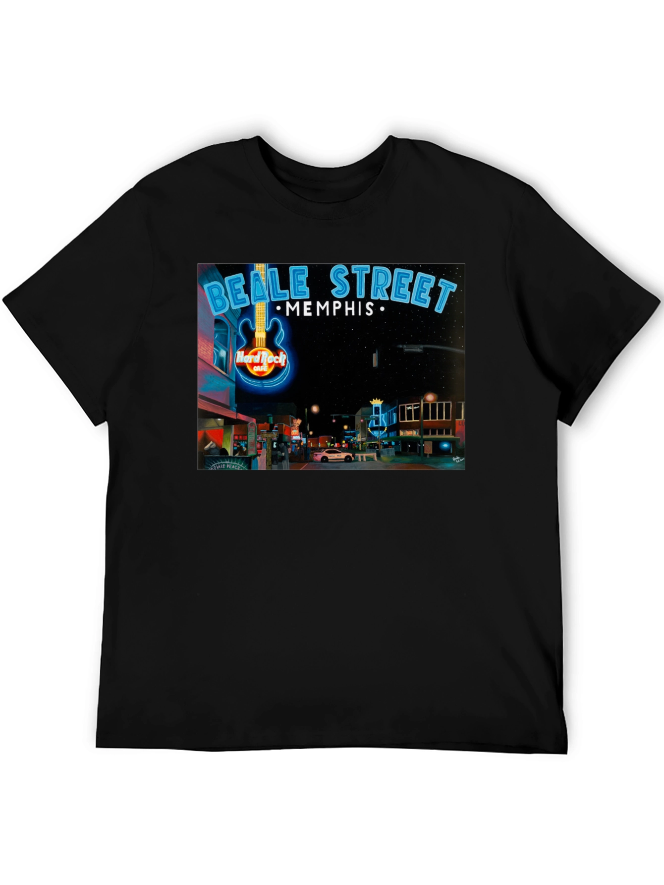 Beale Street Memphis Hard Rock Cafe Graphic Tee