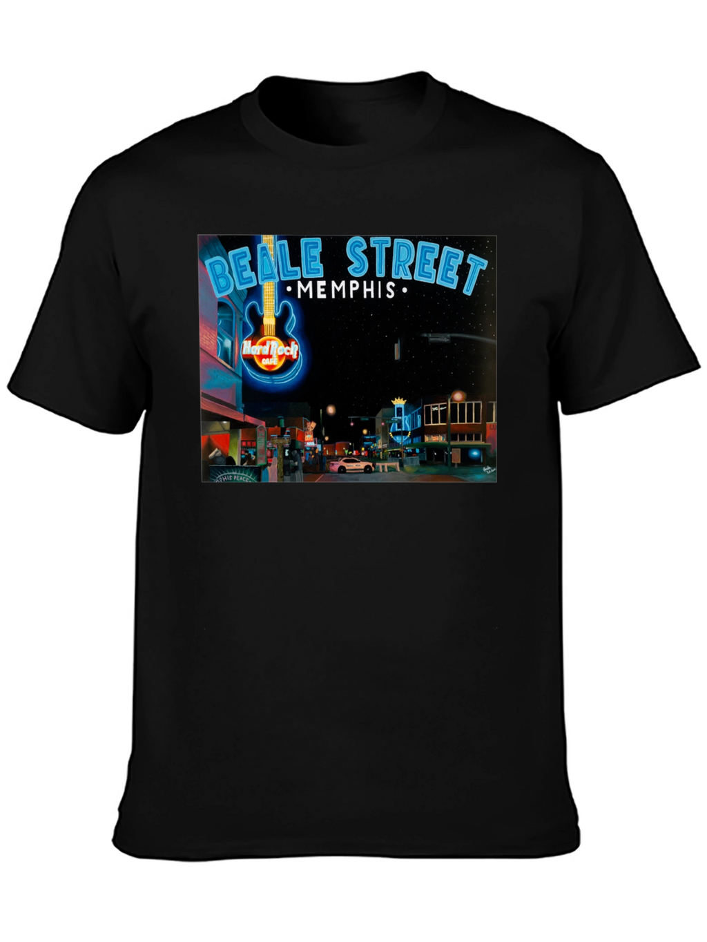 Beale Street Memphis Hard Rock Cafe Graphic Tee