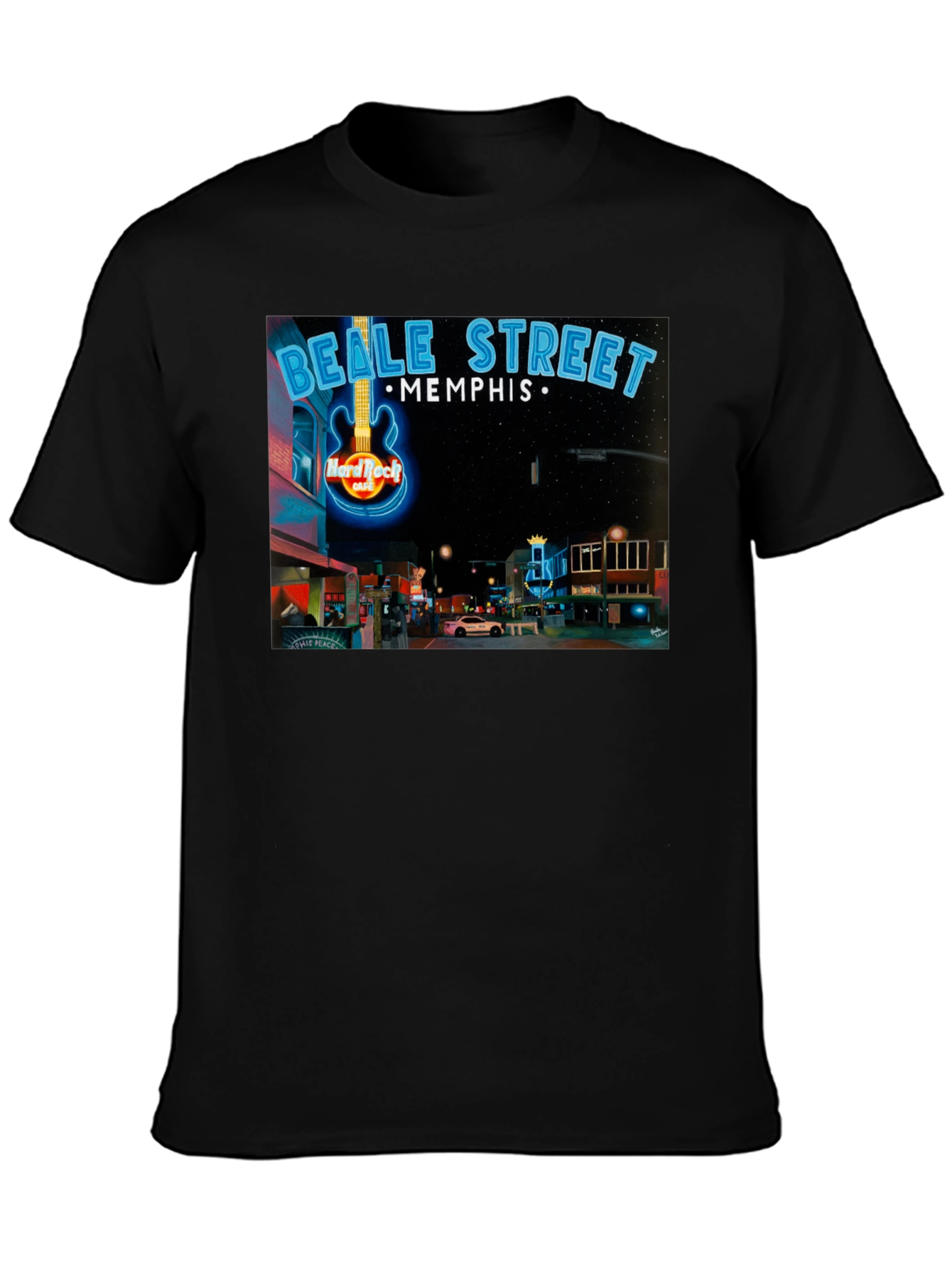 Beale Street Memphis Hard Rock Cafe Graphic Tee