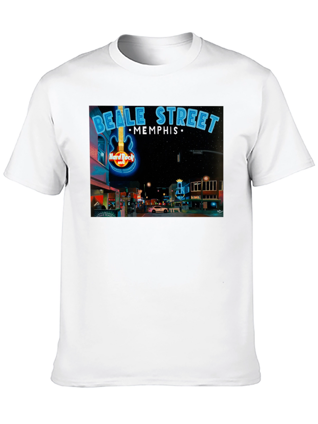 Beale Street Memphis Hard Rock Cafe Graphic Tee